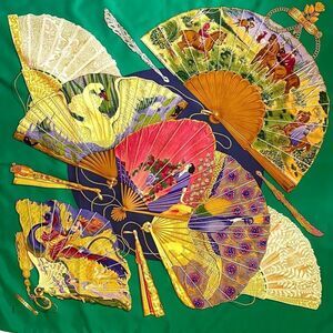 HERMÈS Seidencarré BRISE DE CHARME Silk Scarf Vintage